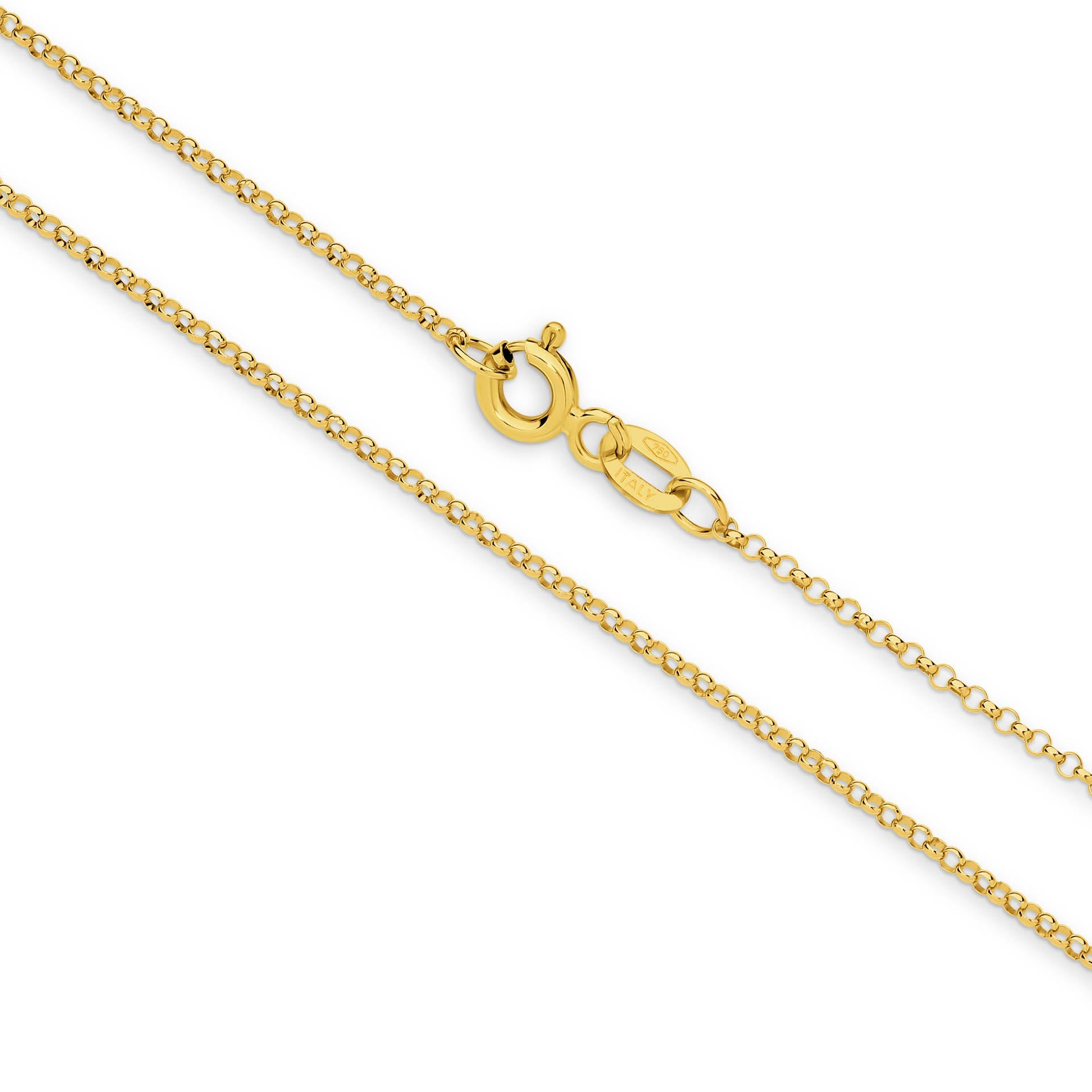 Yellow Gold 1.30mm Belcher Chain - MAIN