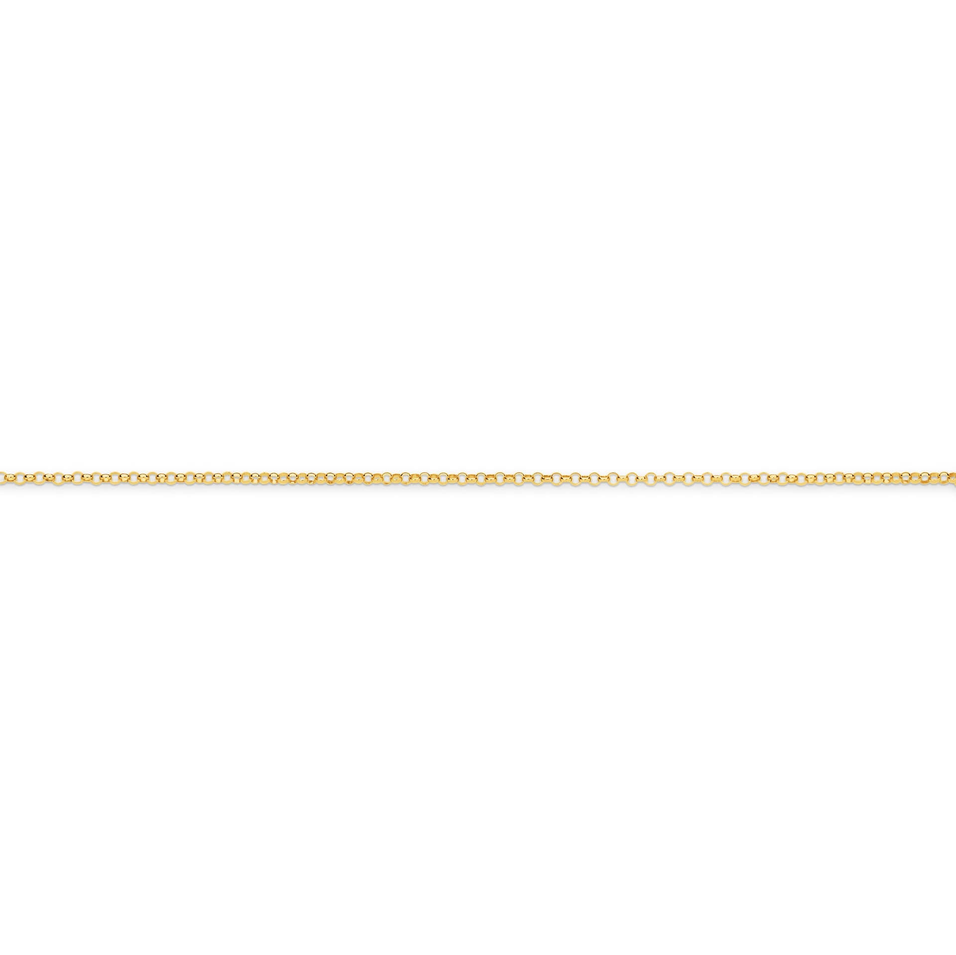 Yellow Gold 1.30mm Belcher Chain - SIDE