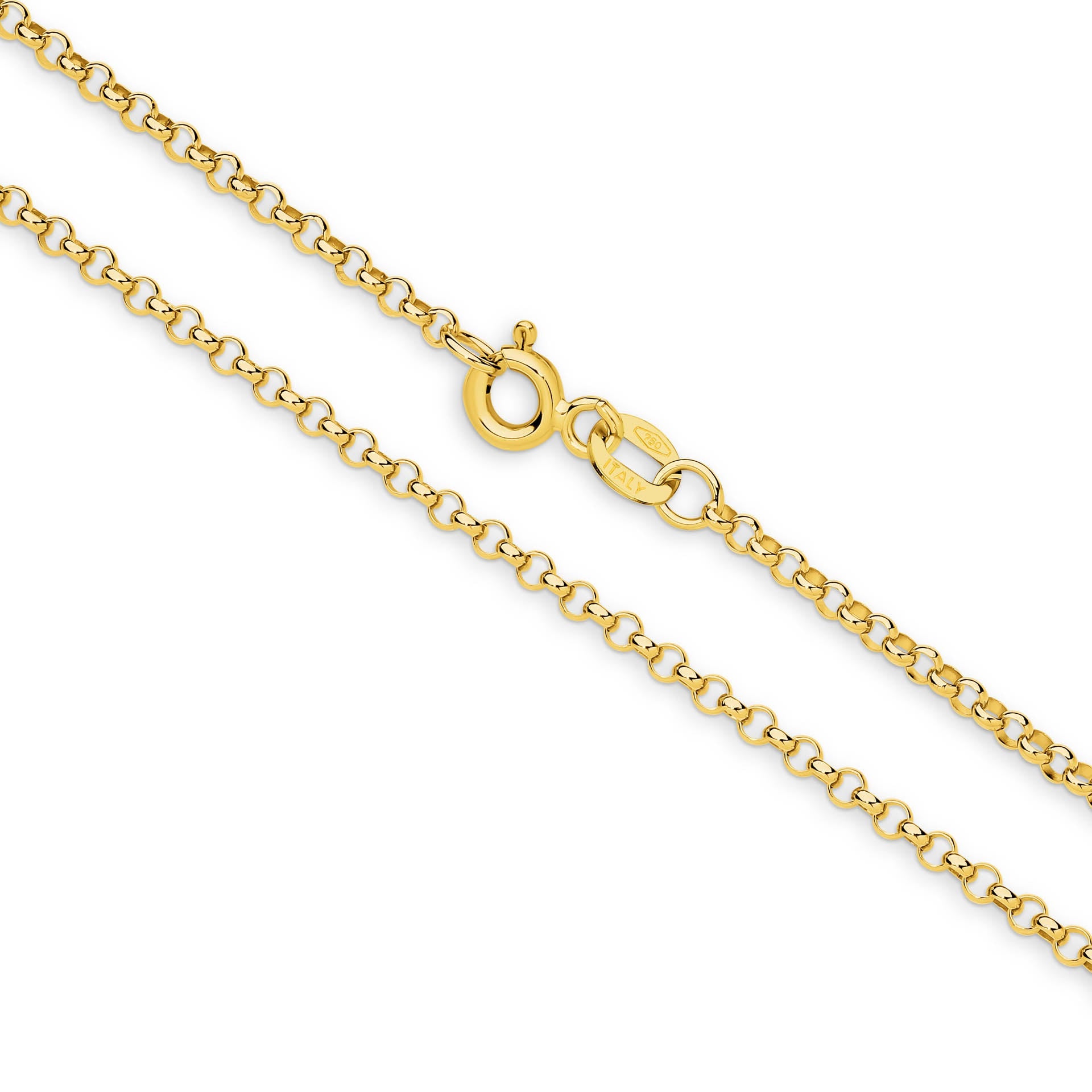 Yellow Gold 2.04mm Belcher Chain - MAIN