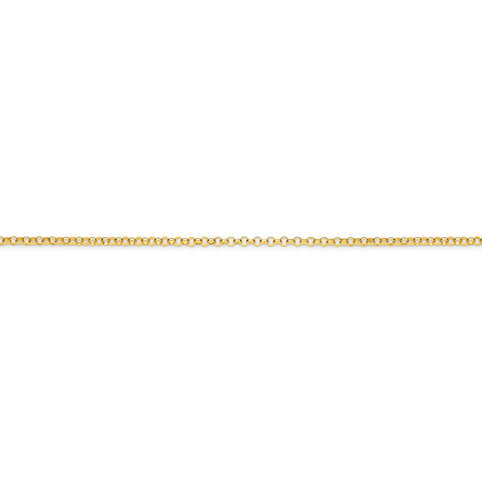 Yellow Gold 2.04mm Belcher Chain - SIDE