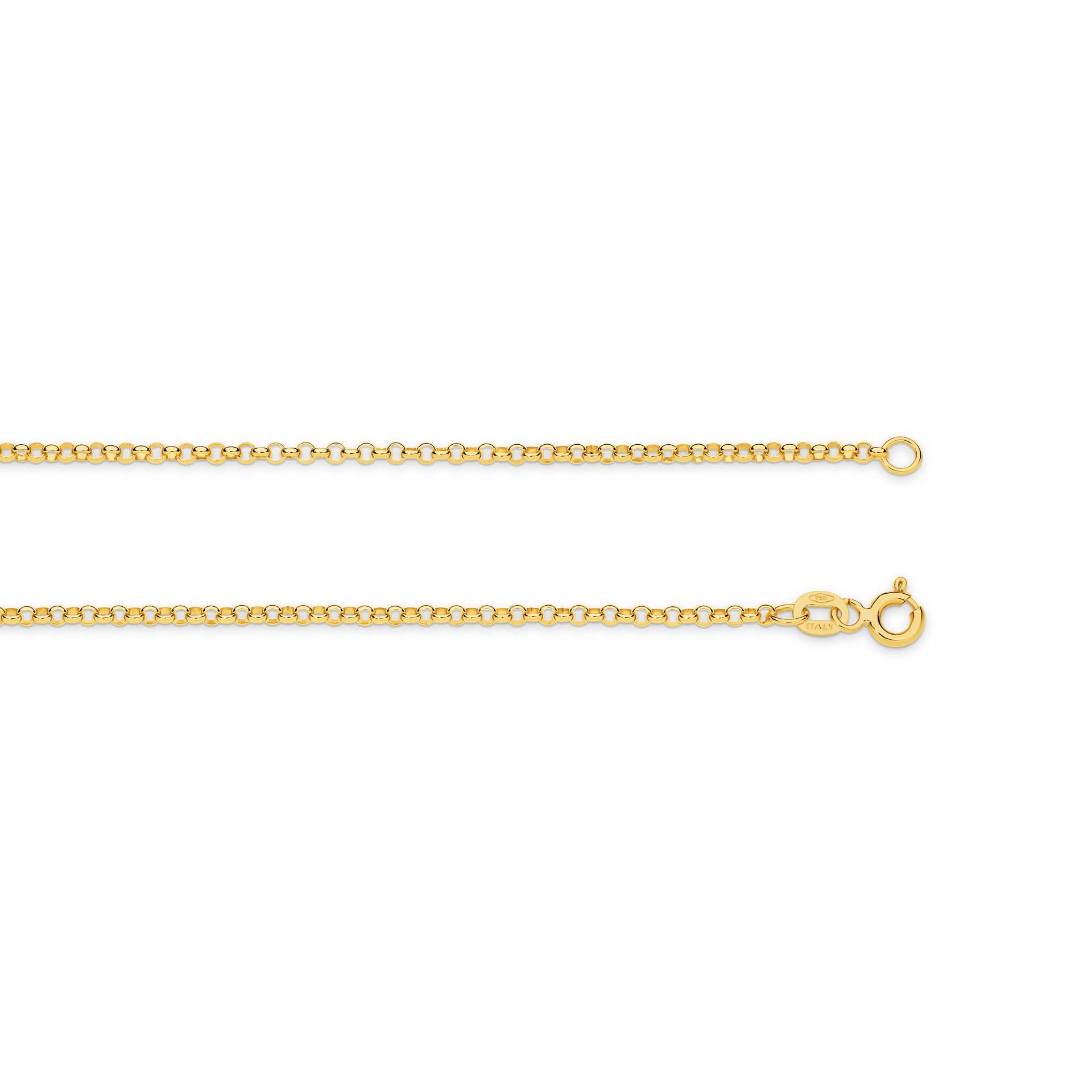 Yellow Gold 2.04mm Belcher Chain - TOP