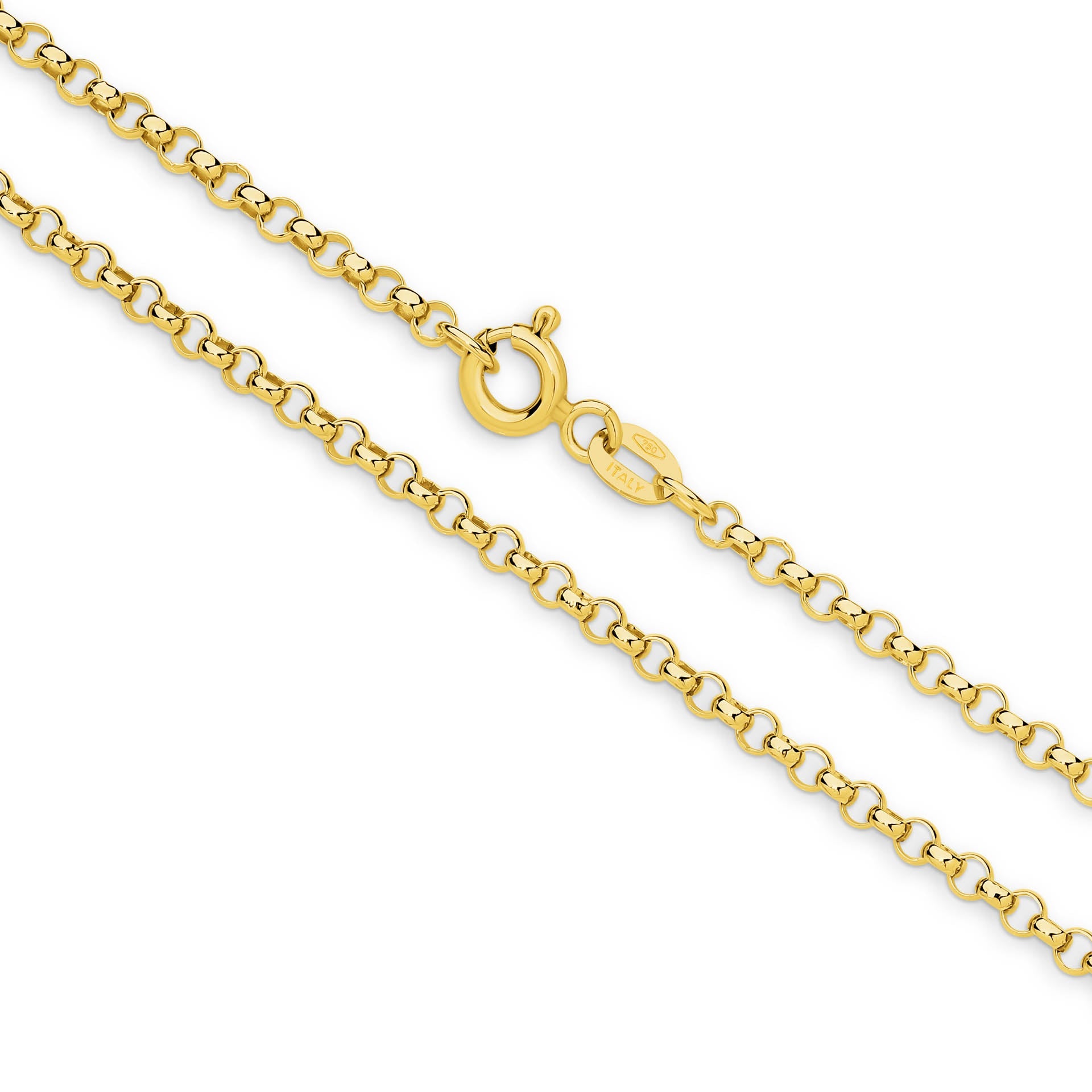 Yellow Gold 2.34mm Belcher Chain - MAIN