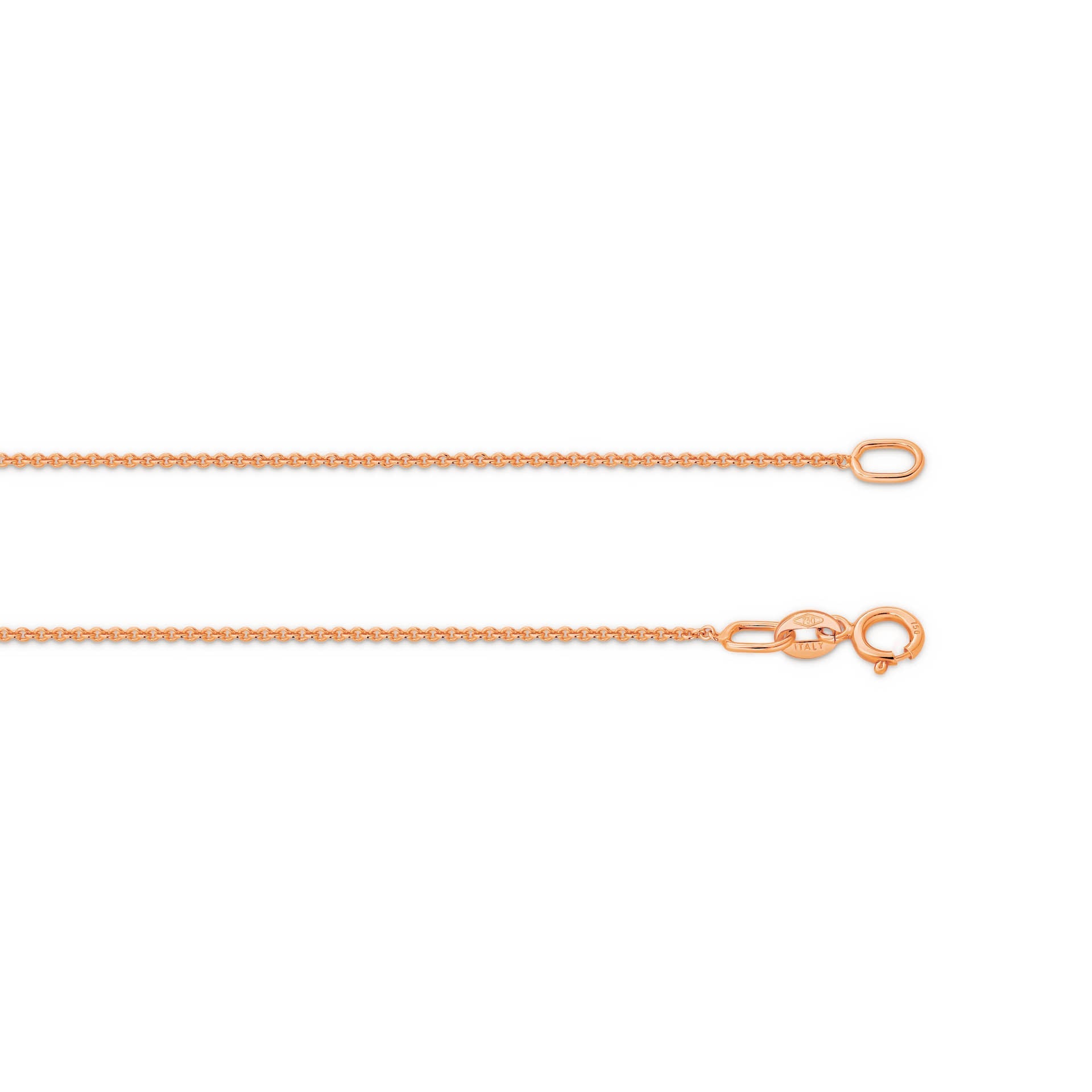 Rose Gold 0.90mm Cable Chain - TOP