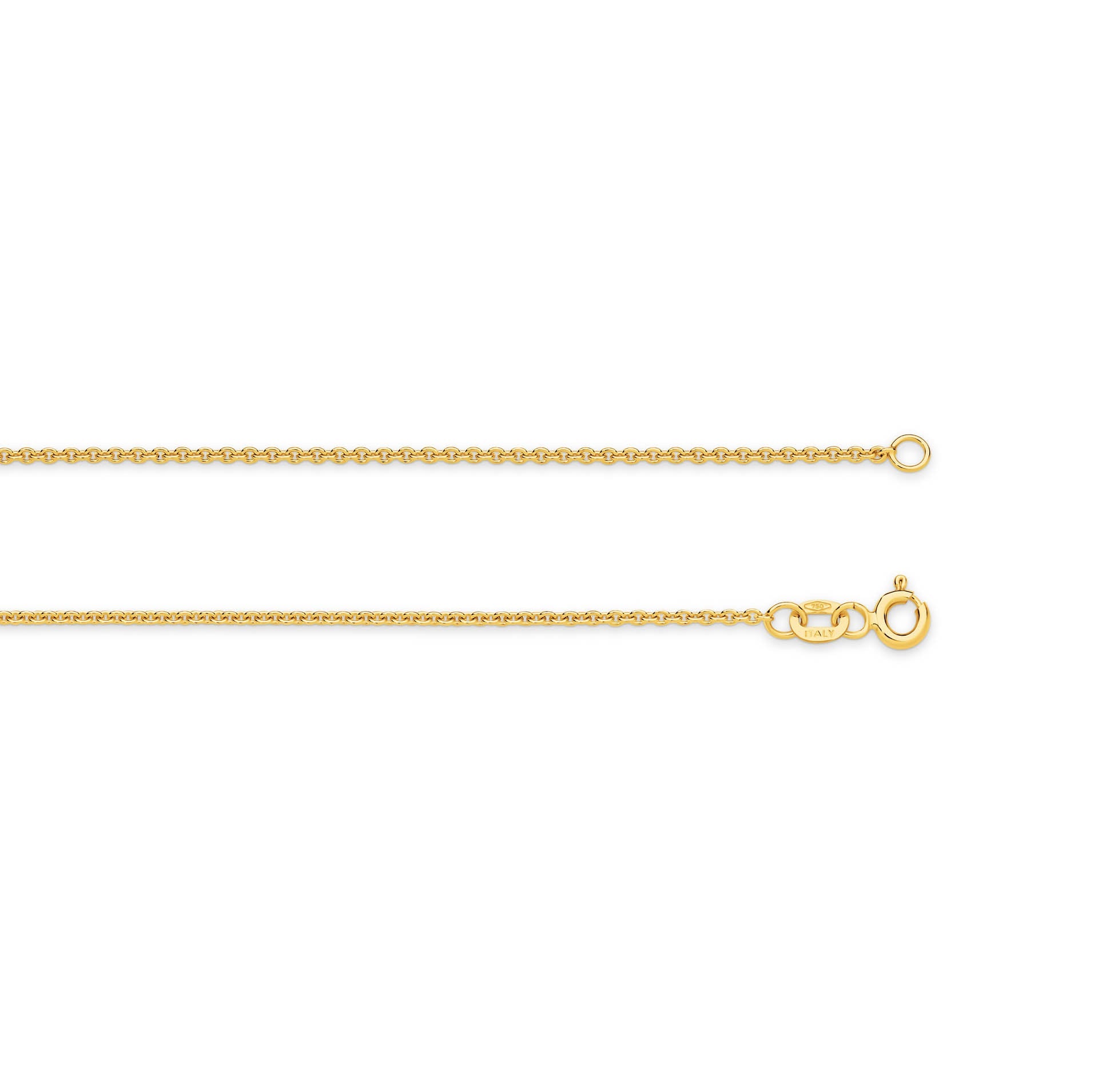 Yellow Gold 1.58mm Cable Chain - TOP
