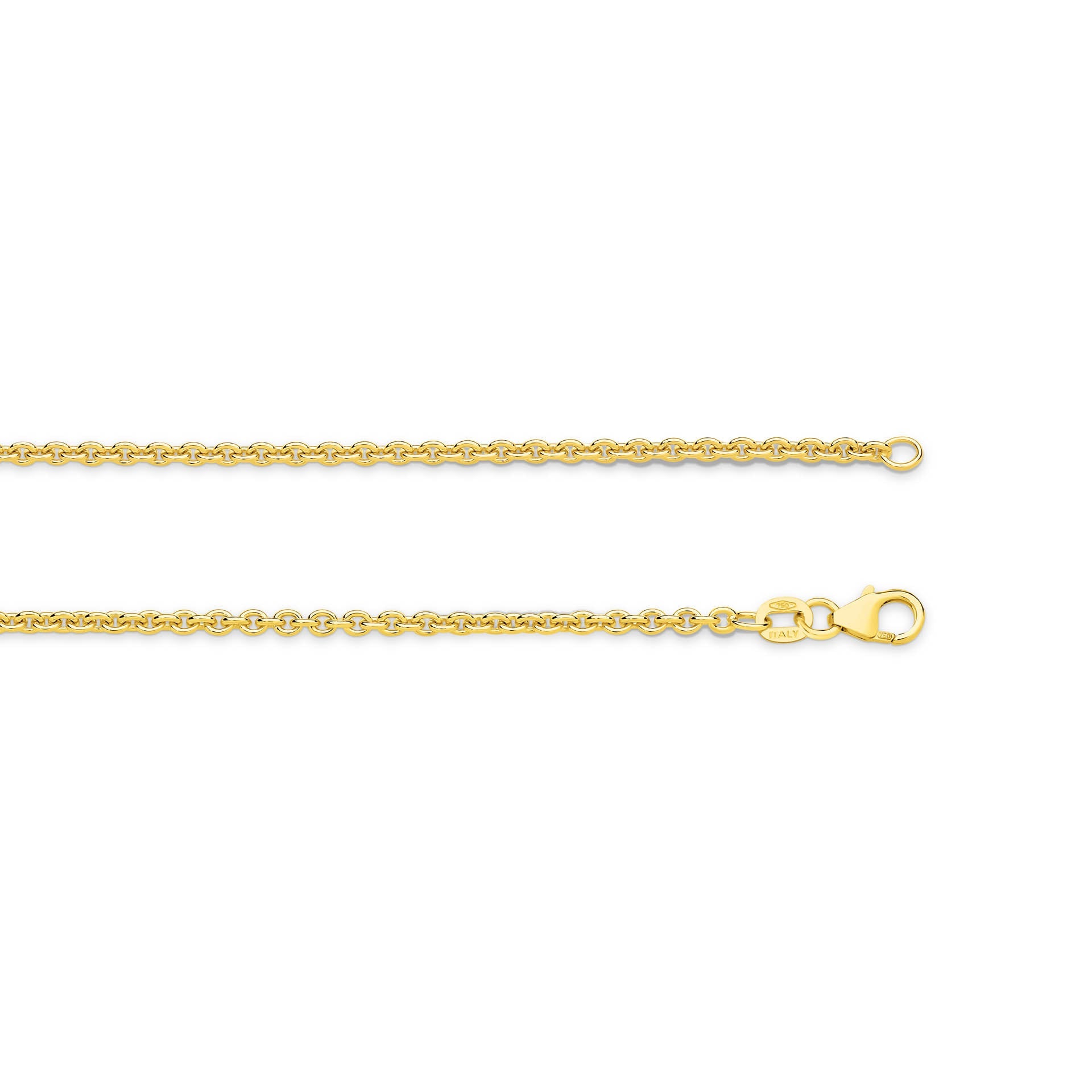 Yellow Gold 2.29mm Cable Chain - TOP