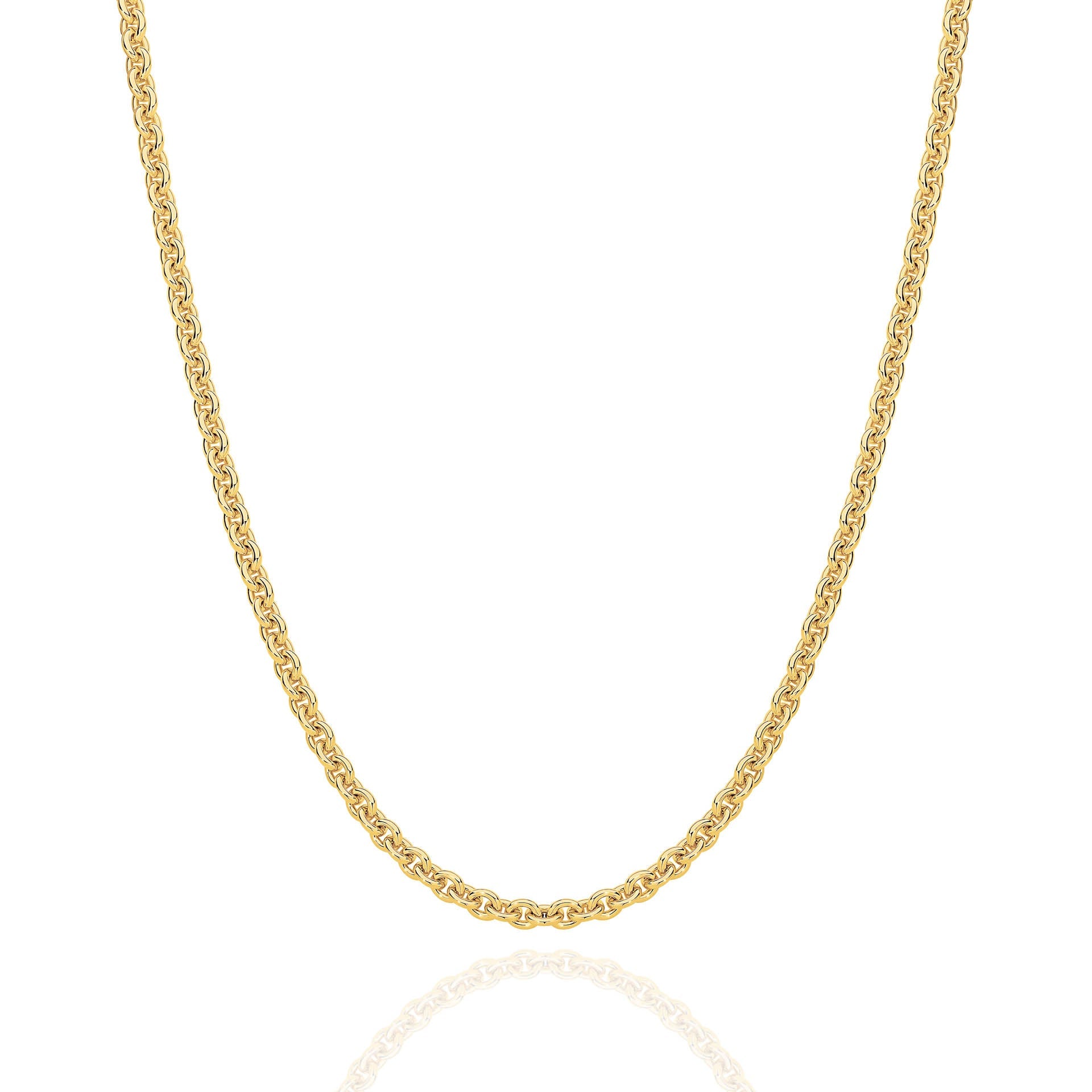 Yellow Gold 3.05mm Cable Chain - FRONT