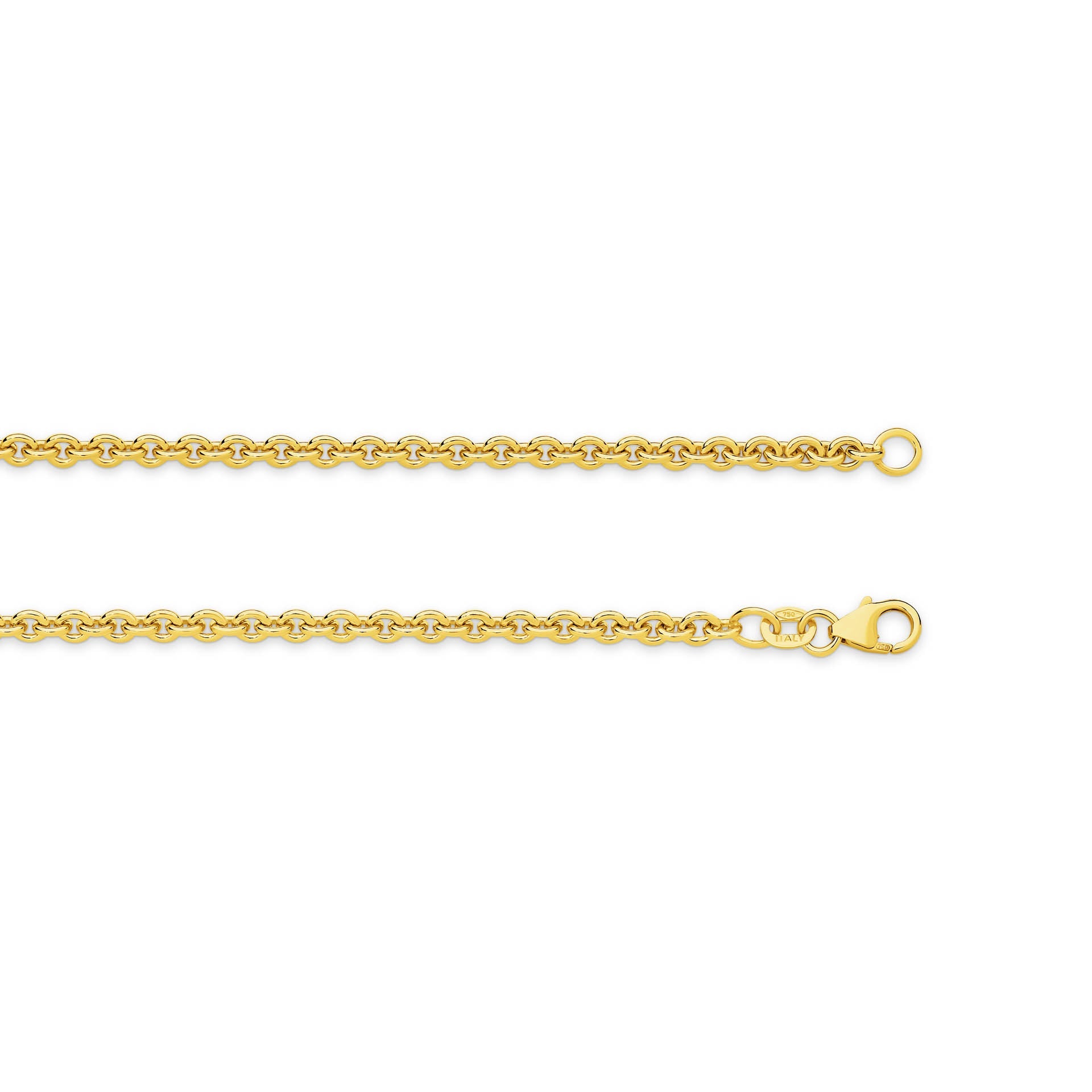 Yellow Gold 3.05mm Cable Chain - TOP