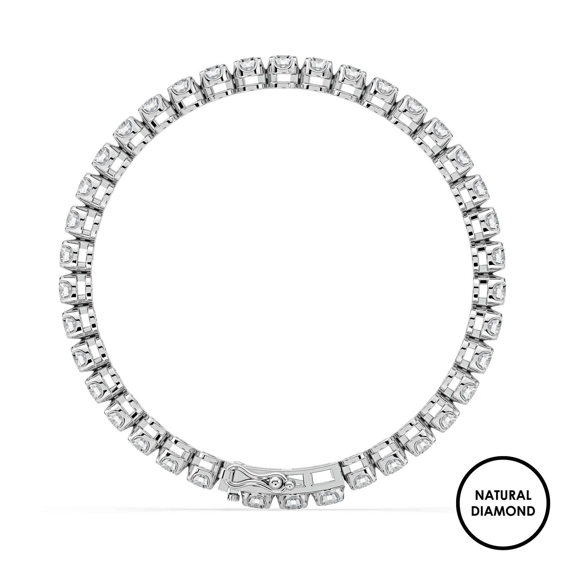 Embrace Tennis Bracelet with Natural Diamonds