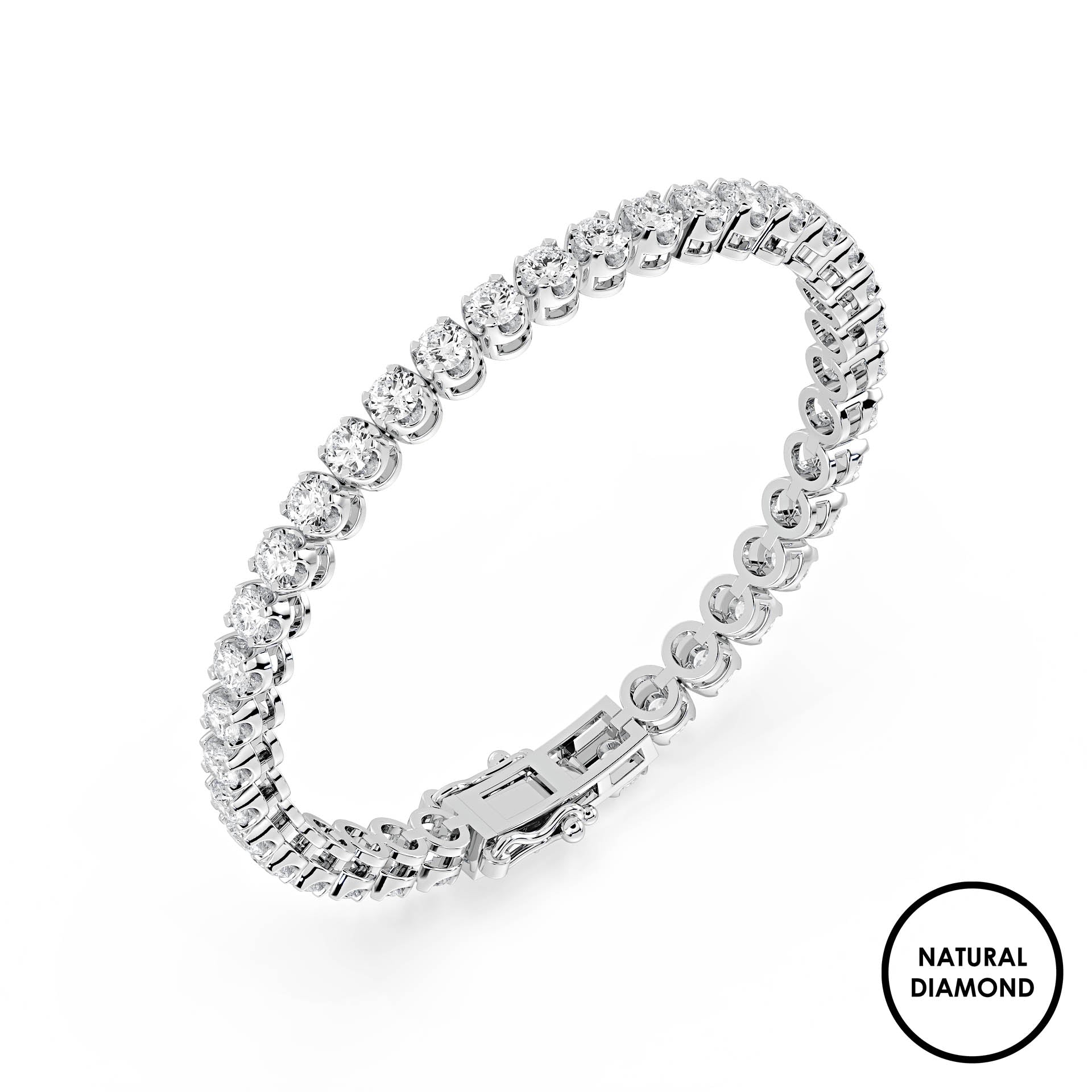 Embrace Tennis Bracelet with Natural Diamonds