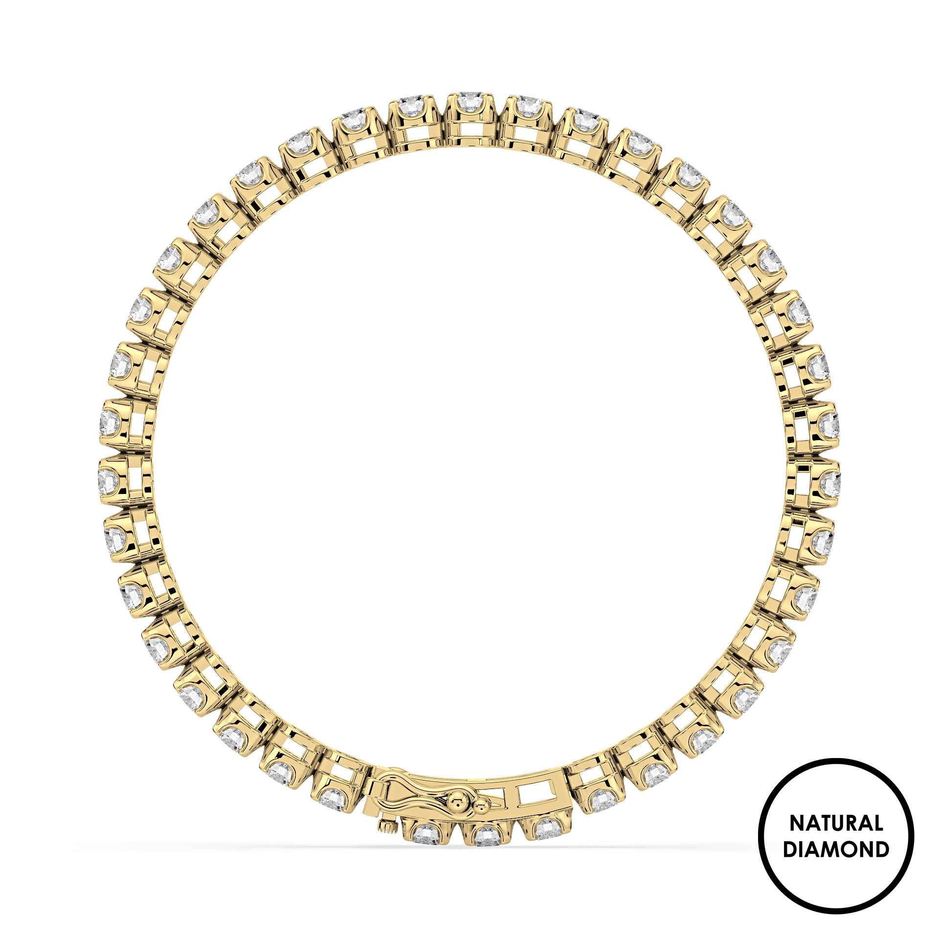 Embrace Tennis Bracelet with Natural Diamonds