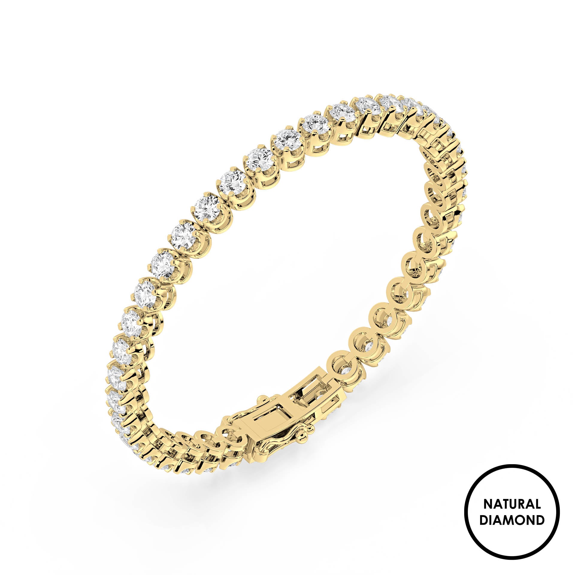 Embrace Tennis Bracelet with Natural Diamonds