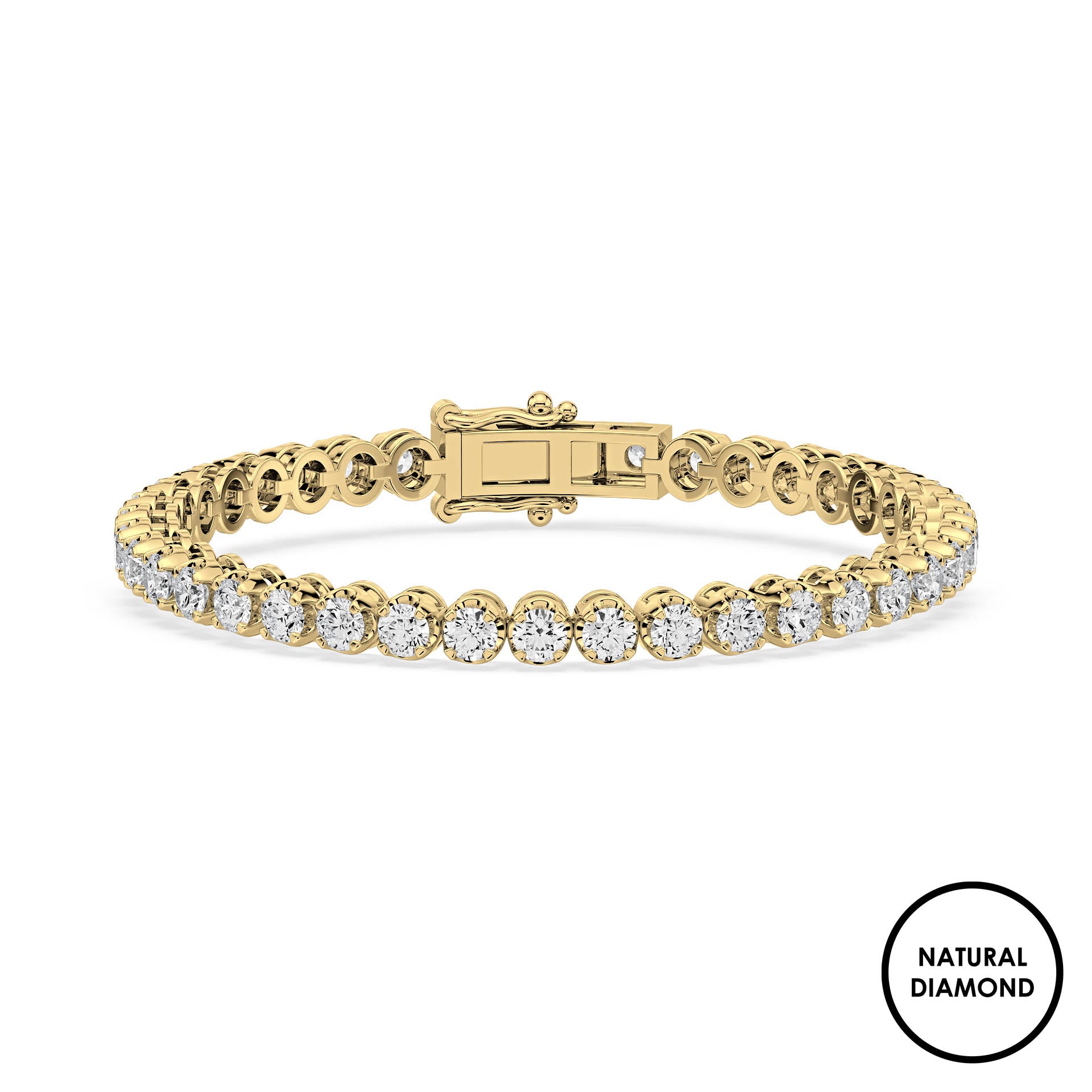 Embrace Tennis Bracelet with Natural Diamonds