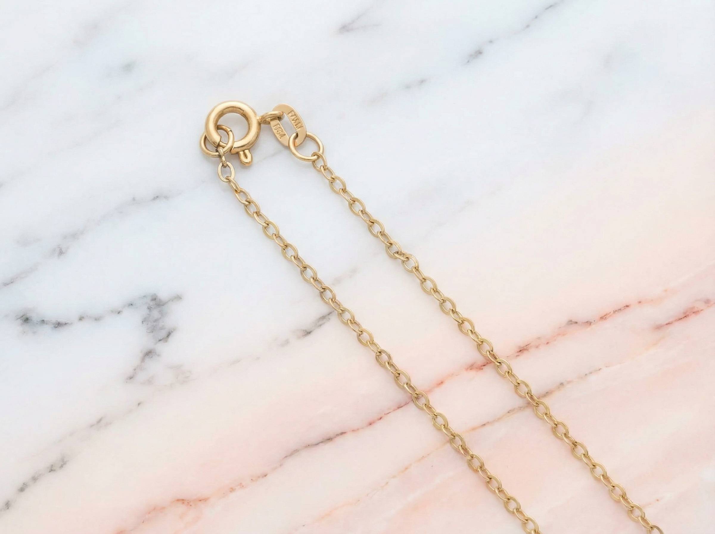 18ct Classic Yellow Gold Cable Chain