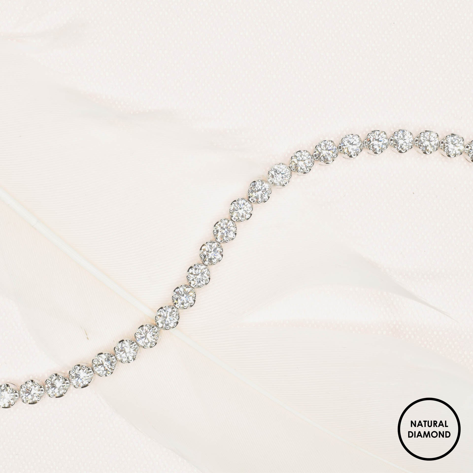 Embrace Tennis Bracelet with Natural Diamonds