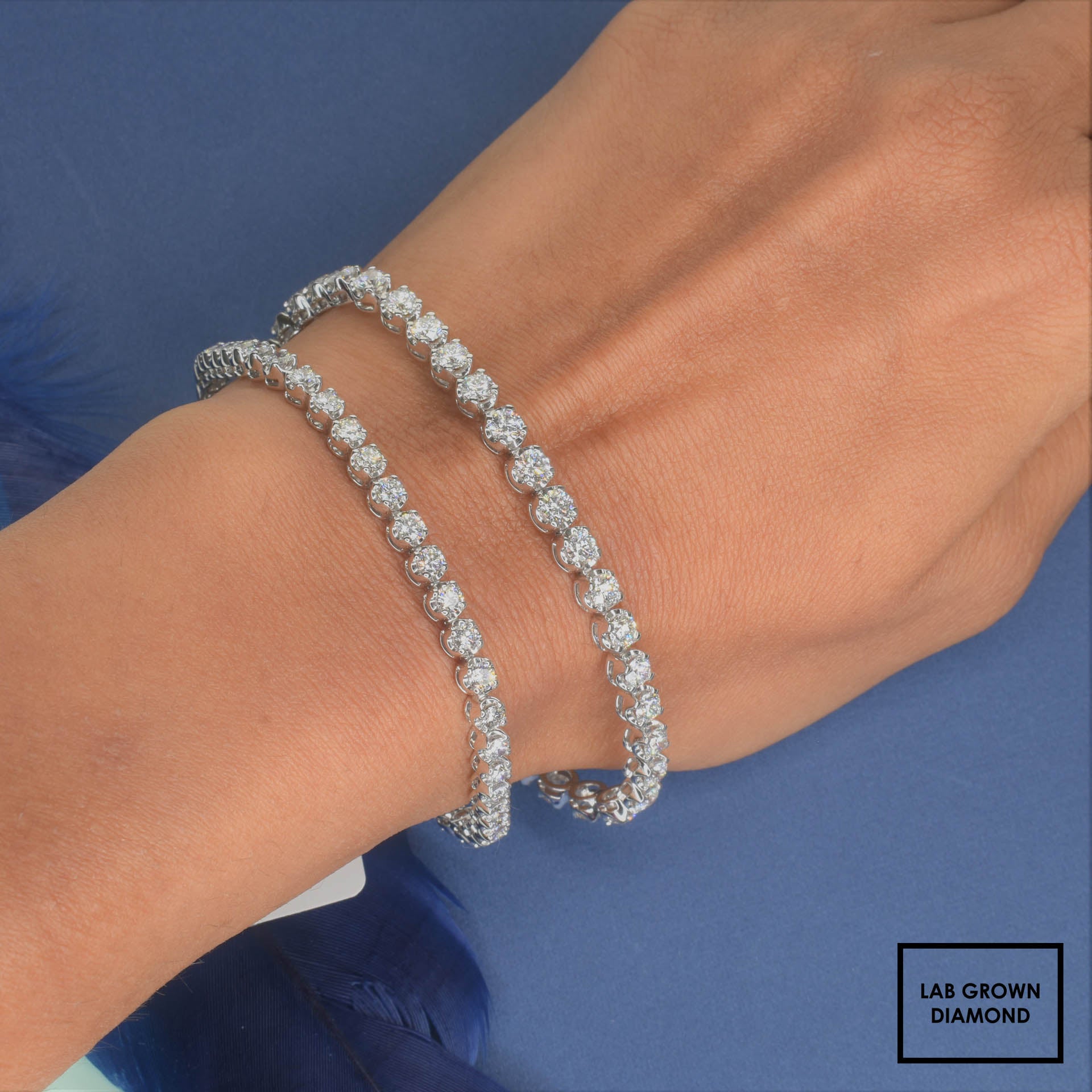 Embrace Tennis Bracelet with Lab Grown Diamonds