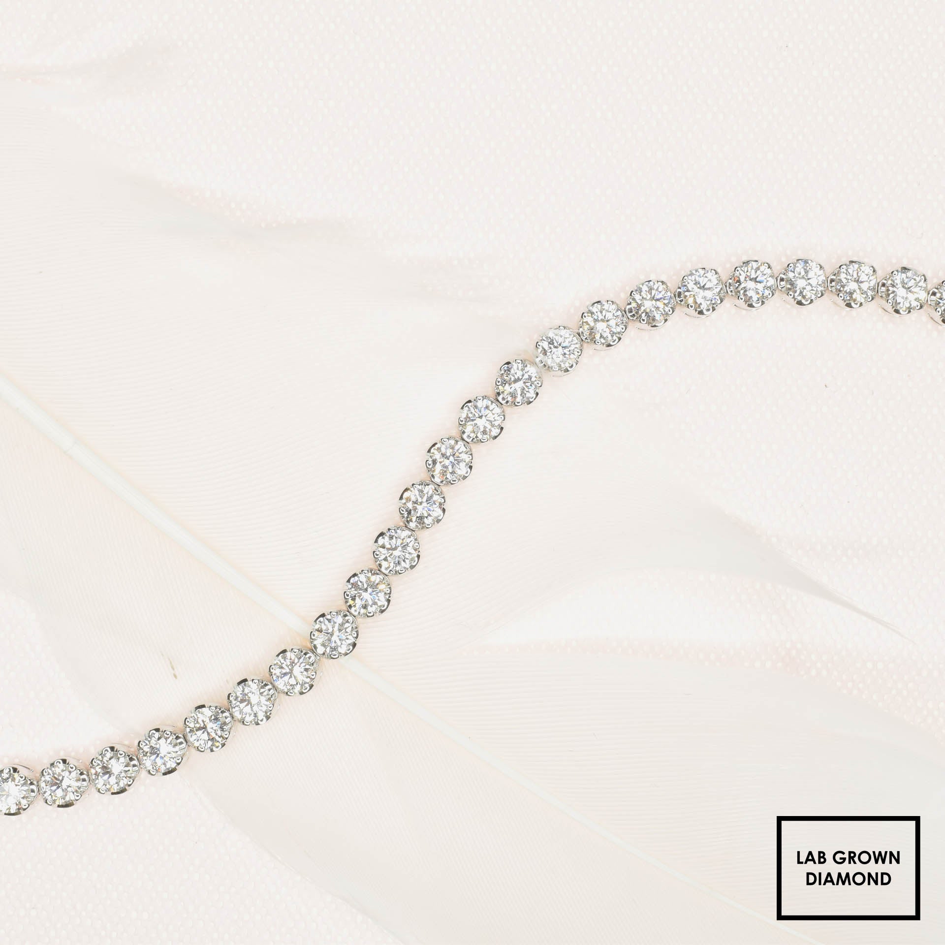 Embrace Tennis Bracelet with Lab Grown Diamonds